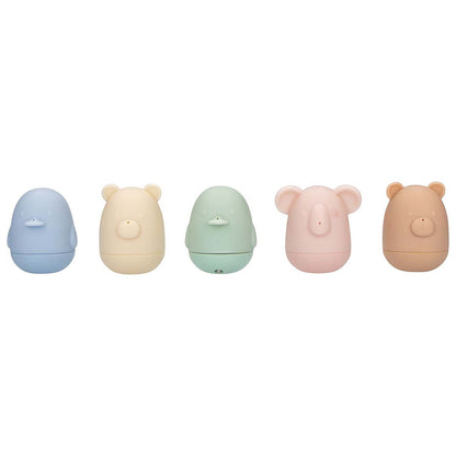 Alecto BT-5 | Set of Five Colourful Bath Toys with Thermometer | For Babies and Children
