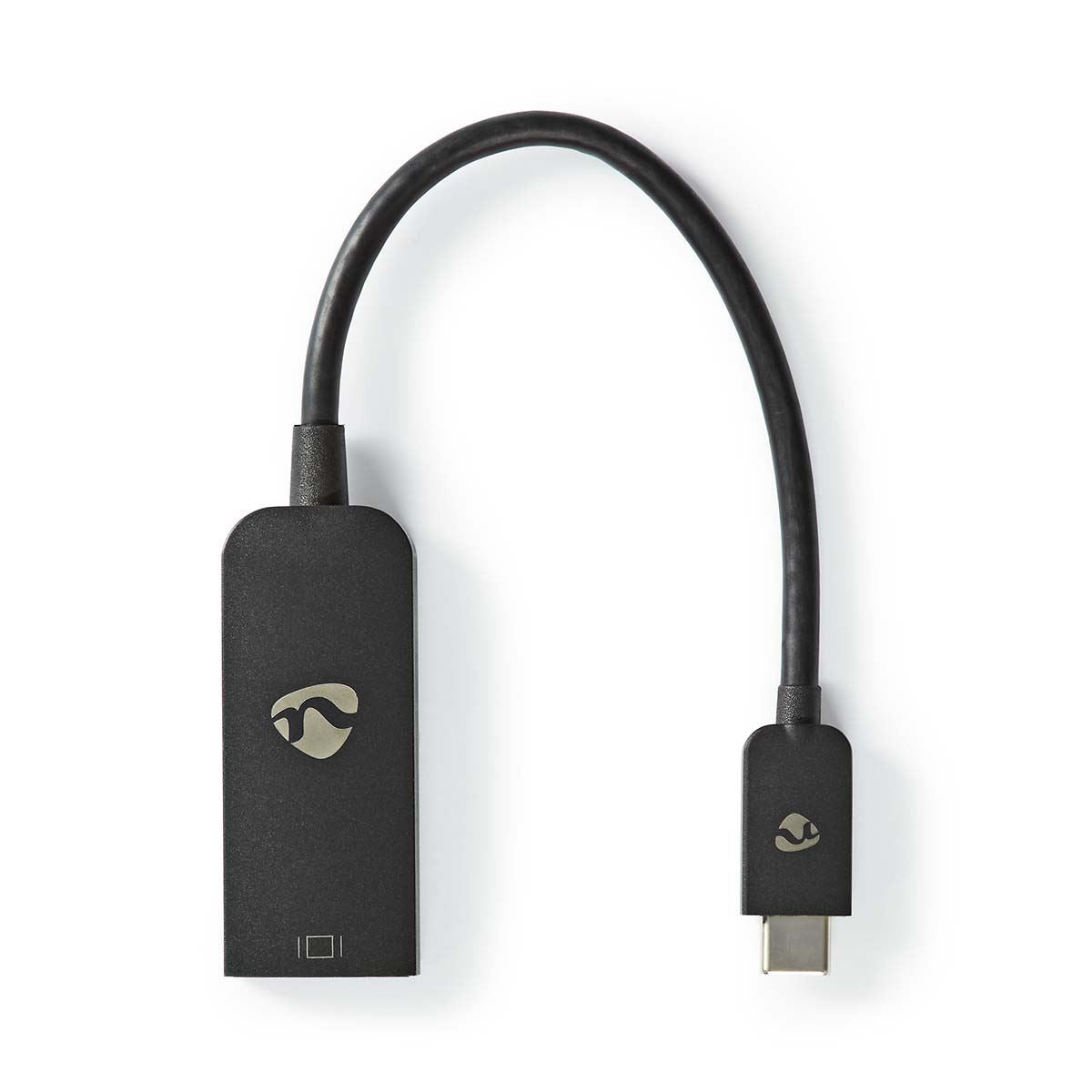 Nedis USB-C™ Adapter | USB 3.2 Gen 1 | USB-C™ Male | DisplayPort Female | 8K@30Hz | 0.20 m | Round | Nickel Plated | PVC | Black | Box