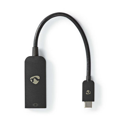 Nedis USB-C™ Adapter | USB 3.2 Gen 1 | USB-C™ Male | DisplayPort Female | 8K@30Hz | 0.20 m | Round | Nickel Plated | PVC | Black | Box