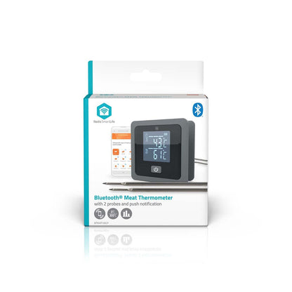 Nedis BTKAT10GY | SmartLife Meat / BBQ Probe Thermometer | Bluetooth | 2 Probes
