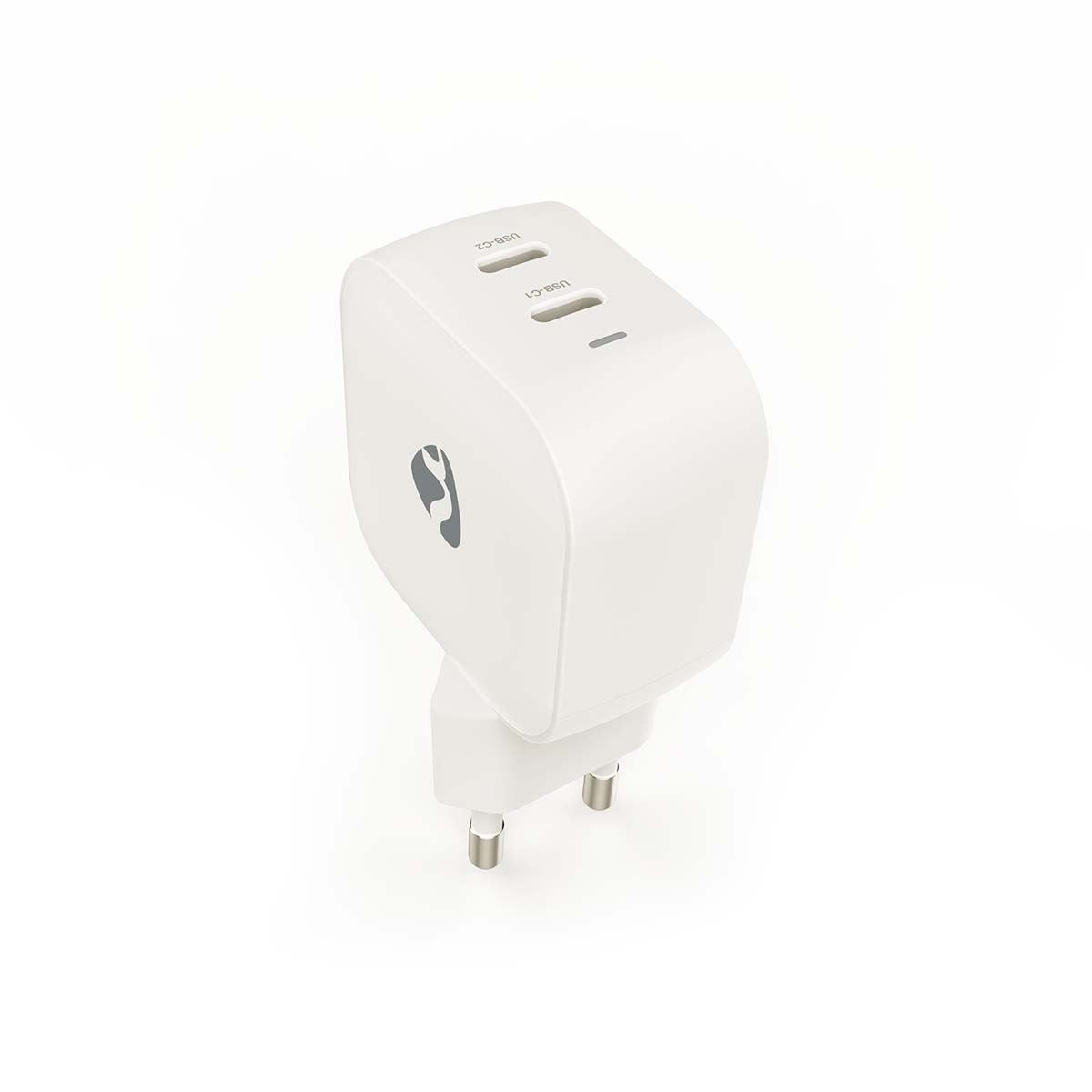 Nedis Wall Charger | 35 W | GaN | PD3.0 | Quick charge feature | 1.75 / 2.33 / 2.92 / 3.0 A | Number of outputs: 2 | 2x USB-C™ | Automatic Voltage Selection | White