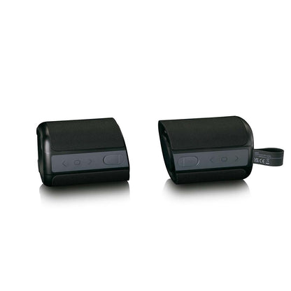 Lenco BTP-400BK | 2-in-1 | 2 x 10W TWS Bluetooth® 5.0 Speakers | IPX7 | Balck