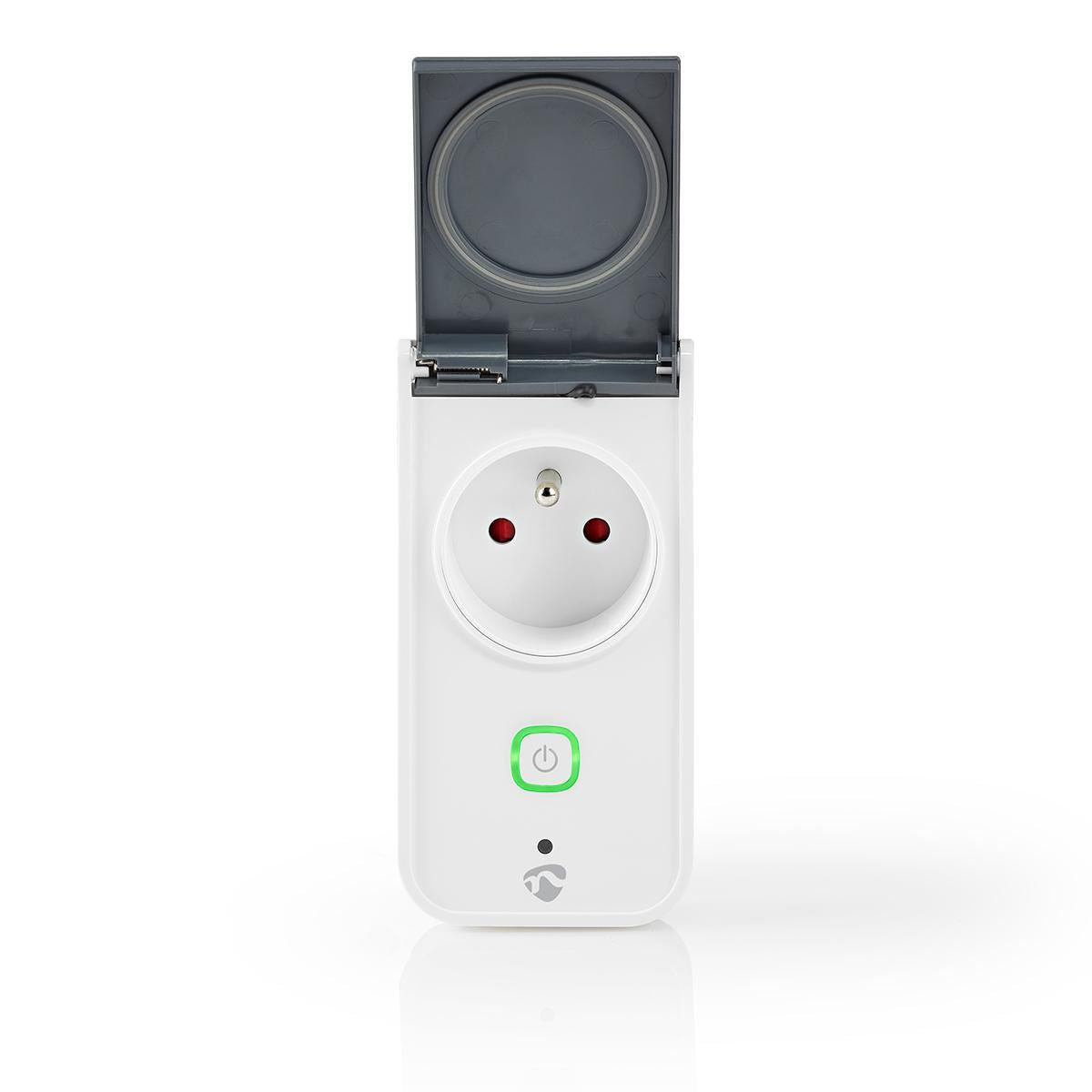 Nedis SmartLife Smart Plug | Wi-Fi | IP44 | Power meter | 3680 W | Type E (CEE 7/6) | -30 - 40 °C | Android™ / IOS | Grey / White | 1 pcs