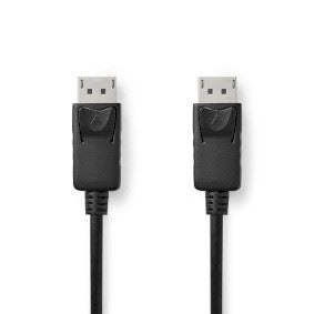Nedis DisplayPort Cable | DisplayPort Male | DisplayPort Male | 4K@60Hz | Nickel Plated | 3.00 m | Round | PVC | Black | Label