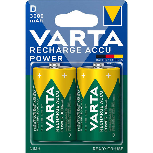 Varta Rechargeable NiMH Battery D 1.2 V 3000 mAh 2-Blister