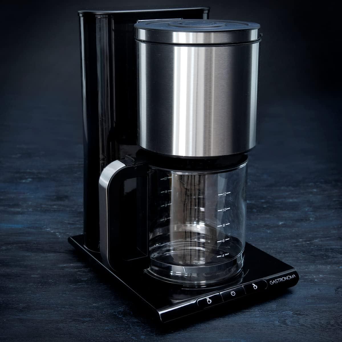 Gastronoma 18100003 | Coffee Maker 1050w | 1.5L | Black / Stainless Steel
