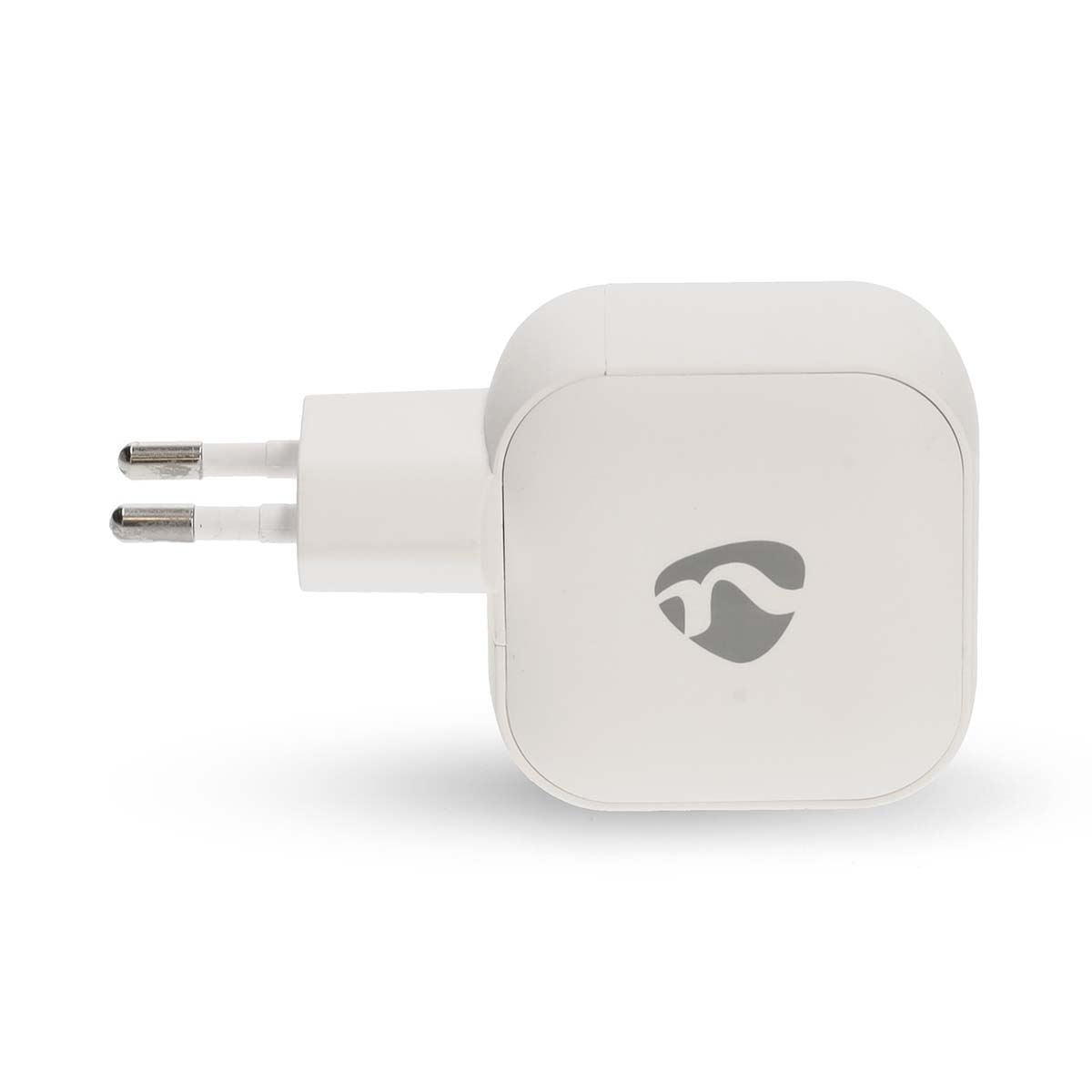 Nedis Wall Charger | 45 W | GaN | PD3.0 | Quick charge feature | 2.25 / 3.0 A | Number of outputs: 2 | 2x USB-C™ | Automatic Voltage Selection | White