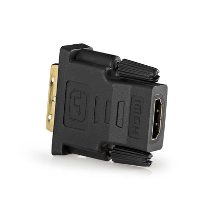 Nedis HDMI™ Adapter | HDMI™ Output | DVI-D 24+1-Pin Male | Gold Plated | Straight | PVC | Anthracite | 1 pcs | Window Box