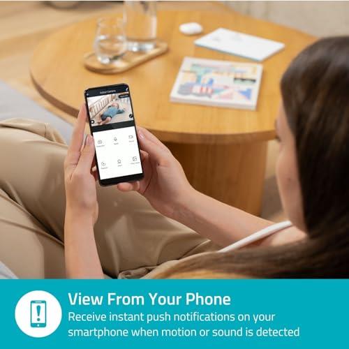 Nedis SmartLife Indoor Camera | Wi-Fi | Full HD 1080p | Pan tilt | Cloud Storage (optional) / microSD (not included) / Onvif | With motion sensor | Night vision | Black