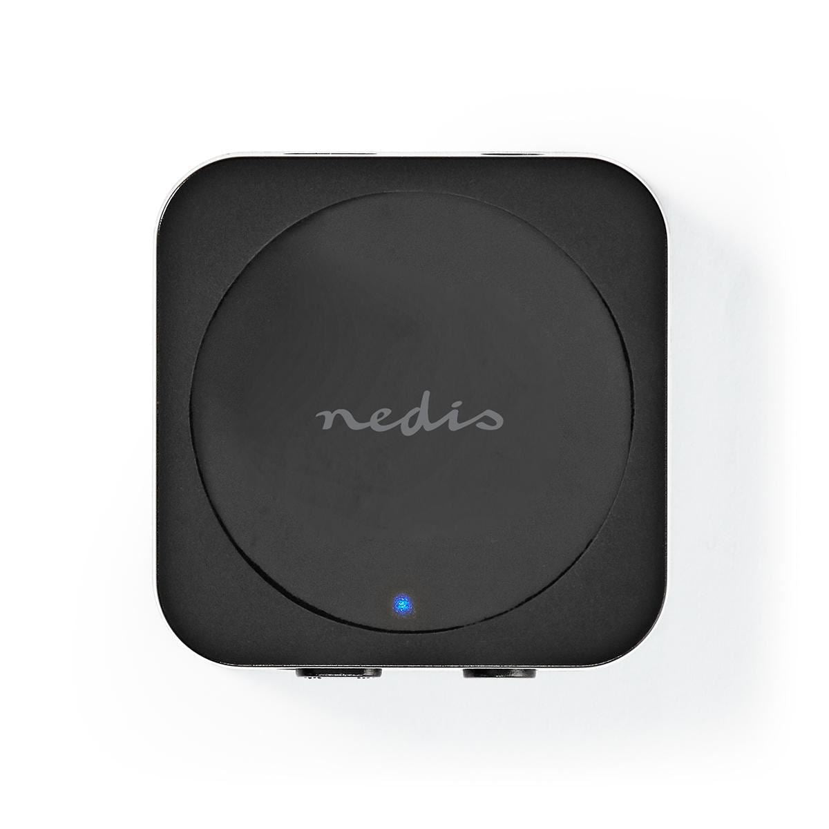 Nedis Bluetooth® Transmitter Receiver | Connection input: 1x AUX | Connection output: 1x AUX | SBC | Up to 1 Device | Maximum battery play time: 6 hrs | Black