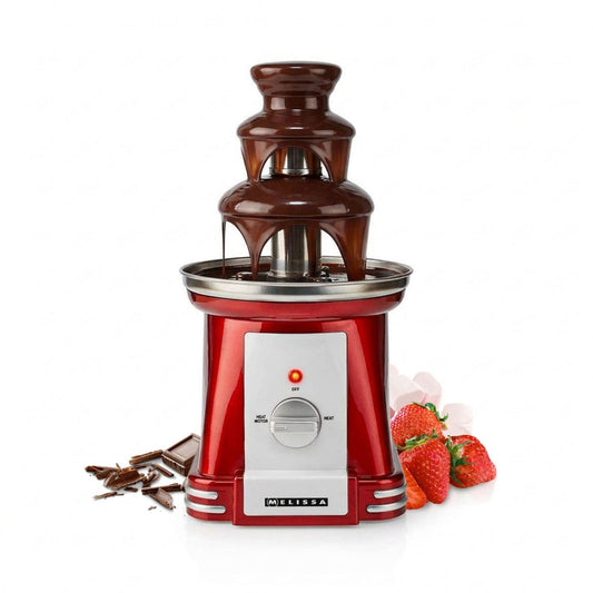 MELISSA Chocolate Fontain | 90 W | 32cm height | 3 Tiers | Red / White