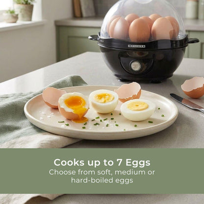 MELISSA Egg boiler | 7 Eggs | 360w | Transparent button | Black