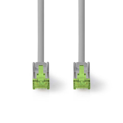 Nedis Cat 8.1 Network Cable | S/FTP | RJ45 Male | RJ45 Male | 15.0 m | Round | LSZH | Grey | Label