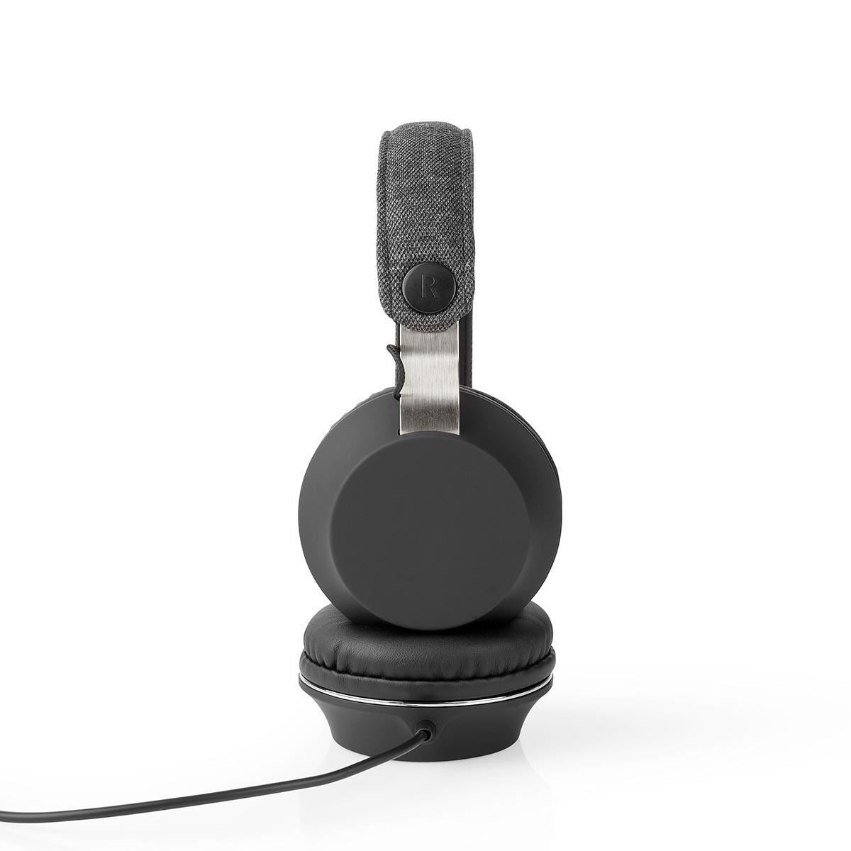 Nedis On-Ear Wired Headphones | 3.5 mm | Cable length: 1.20 m | Anthracite / Black