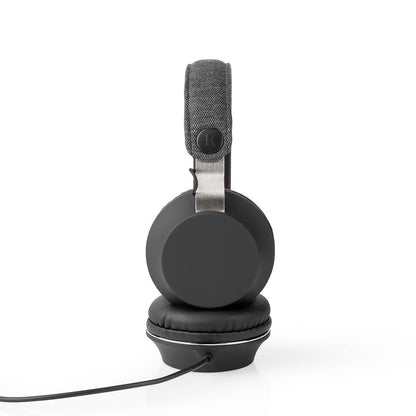 Nedis On-Ear Wired Headphones | 3.5 mm | Cable length: 1.20 m | Anthracite / Black