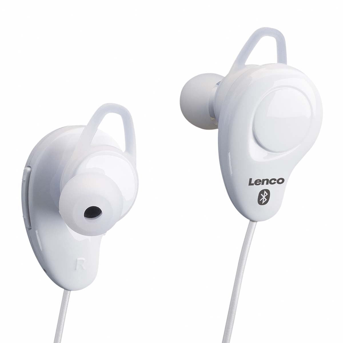 Lenco EPB-015WH | Sports Bluetooth® | Rechargable In-Ear Earphones | White