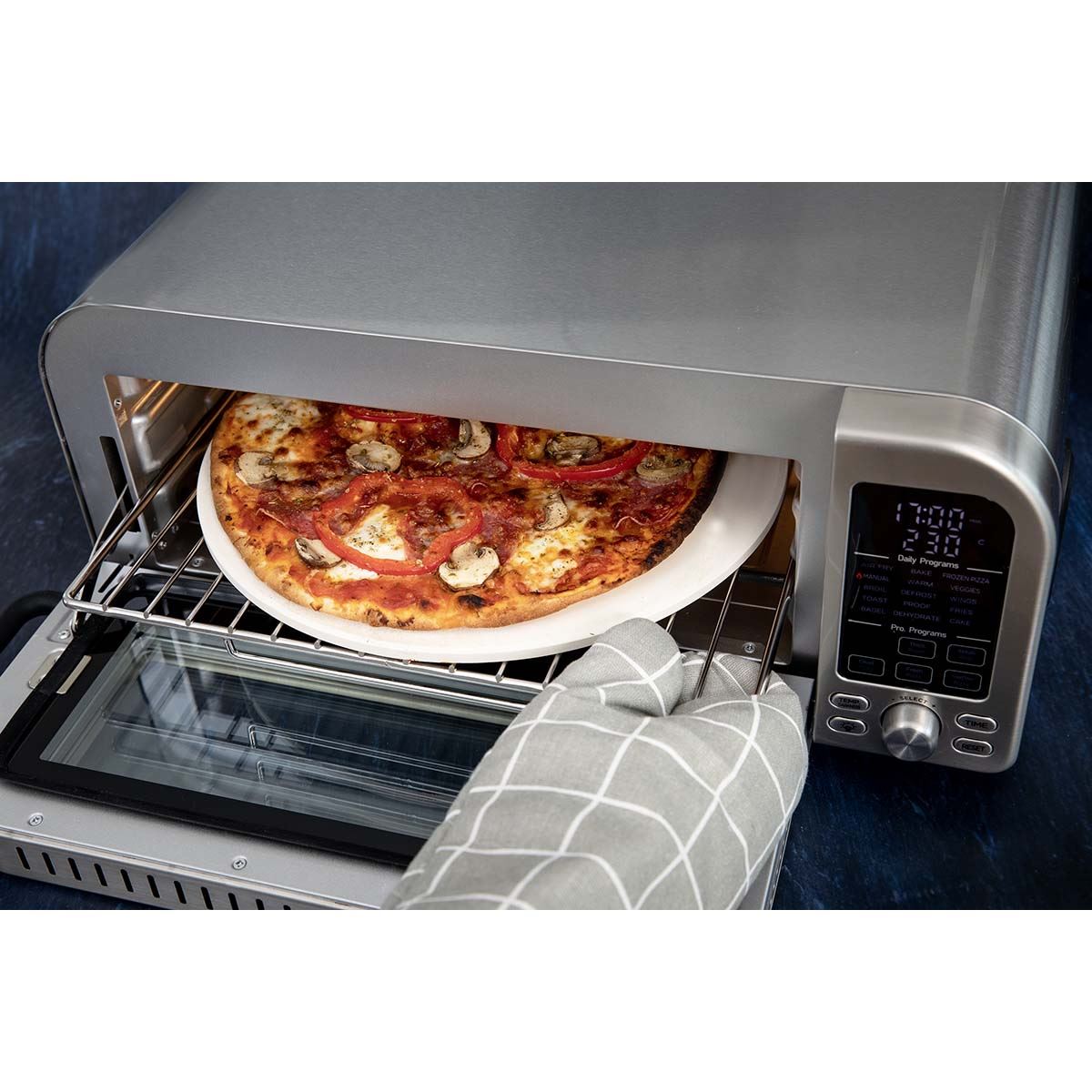 Gastronoma 18310019 | Air fryer / Pizza Oven |15 functions | 18L | Stainless Steel | 2000W