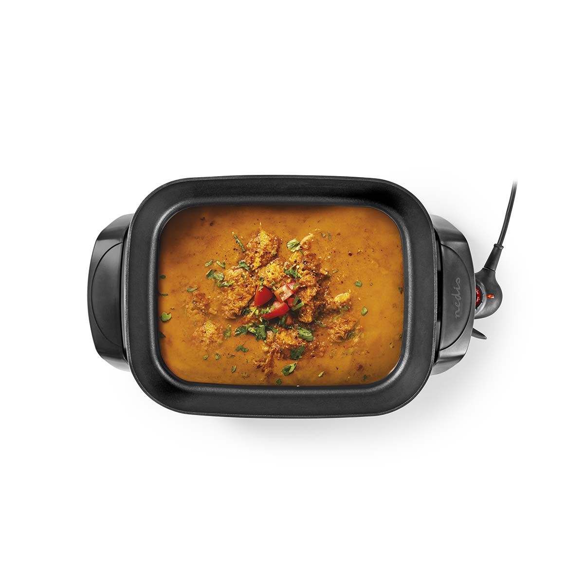 Nedis Electric Skillet Pan | 40 cm | Thick-cast Aluminium Body