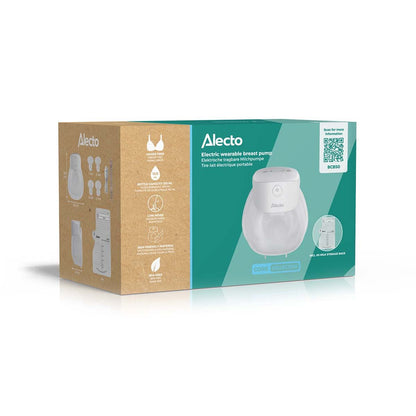 Alecto BCB50 | Alecto Electric Breast Pump Wearable, Hands-Free | Ultra Quiet 45dB Portable Pump | White