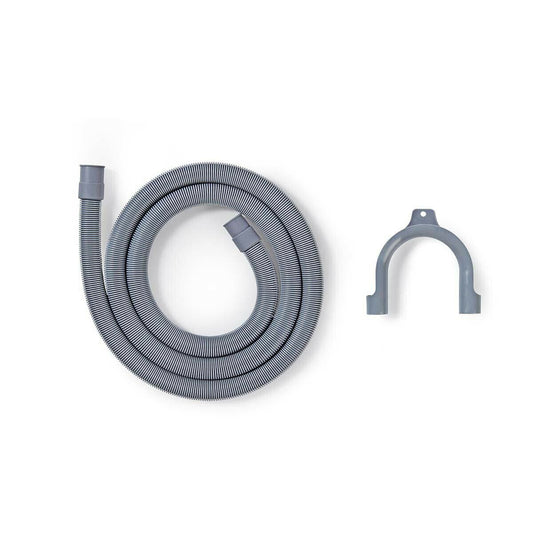 Nedis Outlet Hose | 21 mm | 19 mm | 1.5 Bar | 90 °C | 2.50 m | Application: Dish / Washing Machine | Grey