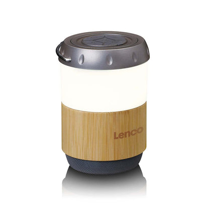 Lenco BTL-030BA | IPX4 | Lantern with Built-in Bluetooth® Speaker | Bamboo
