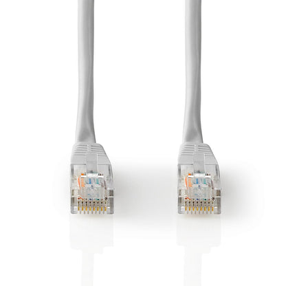 Nedis CAT5e Network Cable | U/UTP | RJ45 Male | RJ45 Male | 10.0 m | Round | PVC | Grey | Tag