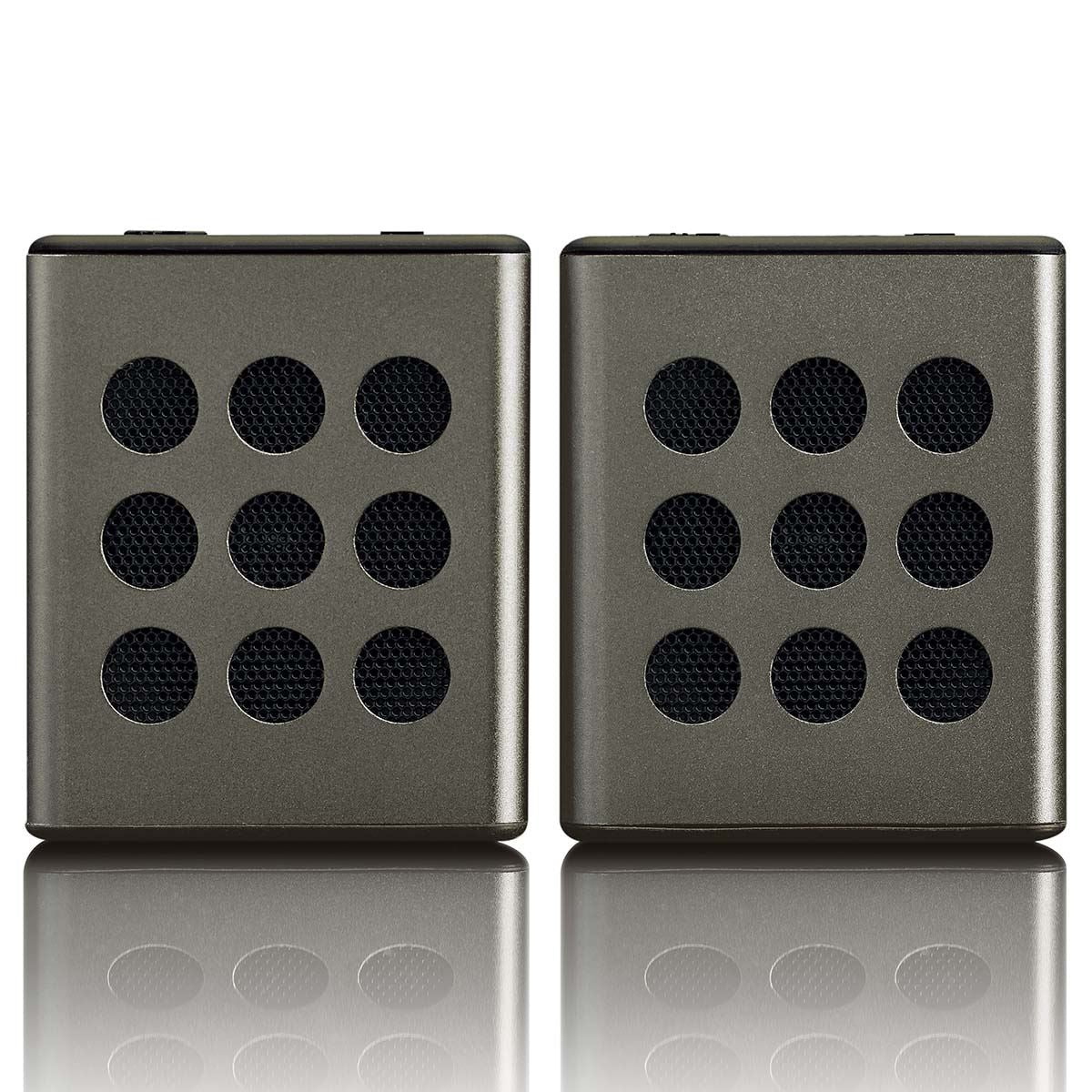 Lenco BTP-200BK | Bluetooth® Stereo Speaker Set | 8 Hours Playtime | Grey