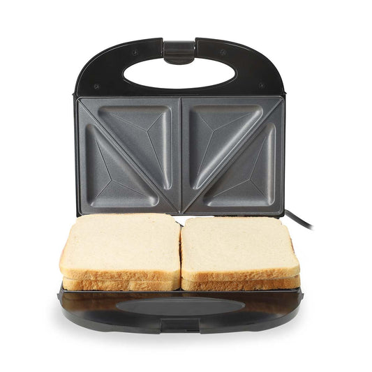 MELISSA 16240112 | Sandwich Maker | 750 W | Sandwich plates | Automatic temperature control | Non-stick Coating | Black