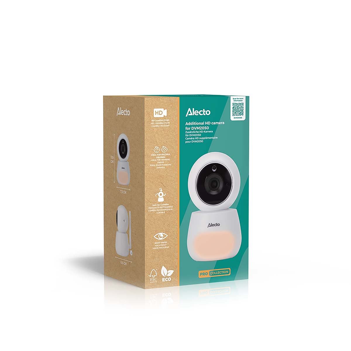 Alecto DVM2050C | Additional Camera for Alecto DVM2050 Baby Monitor | White
