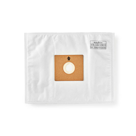 Nedis DUBG122NED10 | Vacuum Cleaner Bag | 10 pcs | Synthetic | Most sold for: Nedis DUBG122NED10 |® VCBG500 / VCBG550-Series | White
