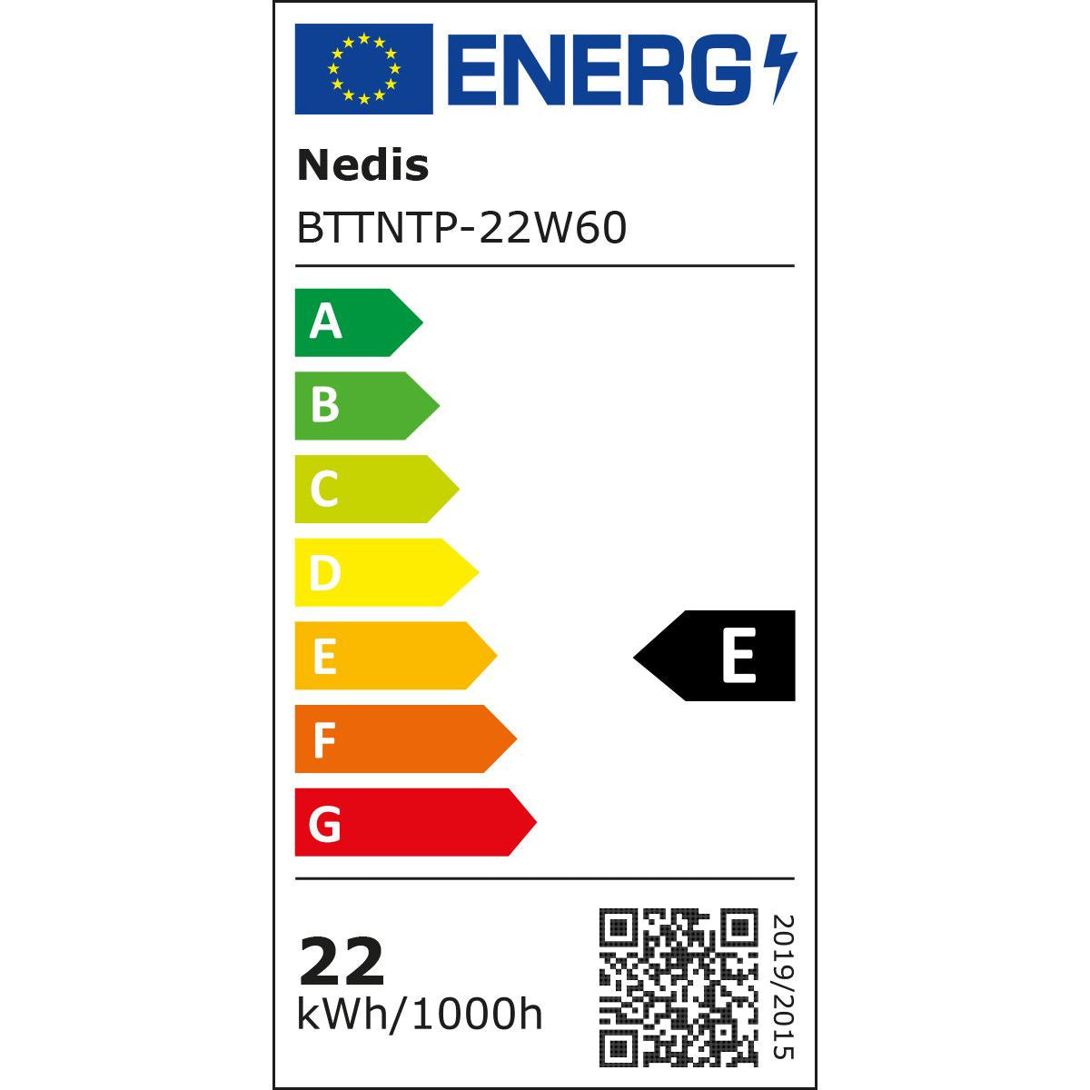Nedis LED Batten Light | 600 mm | 2420 lm | 4000 K | 22 W | IP65
