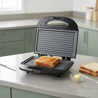 MELISSA Sandwich Maker with Grill Plate | 750 Watt  | Black