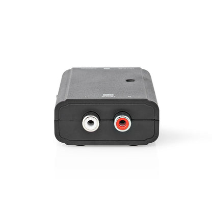Nedis Digital Audio Converter | 2-way | Connection input: 1x S/PDIF (RCA) Female / 1x TosLink Female | Connection output: 2x RCA Male | ARC | Manual | Black