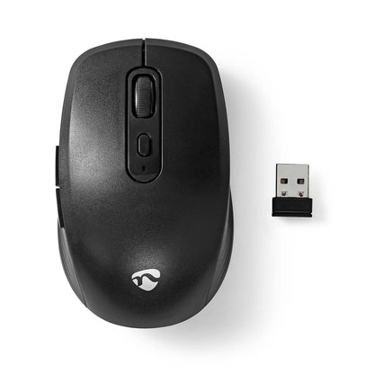 Nedis Mouse | Wireless | 800 / 1200 / 1600 dpi | Adjustable DPI | Number of buttons: 6 | Right-Handed