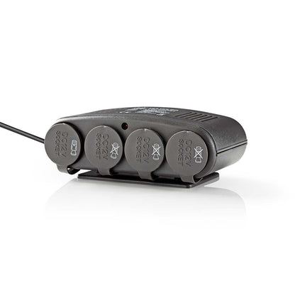 Nedis Universal DC/DC Power Adapter | Car Adapter | 120 W | Input voltage: 12 V DC | 12 V DC | Maximum output current per port: 4.0 A | Black