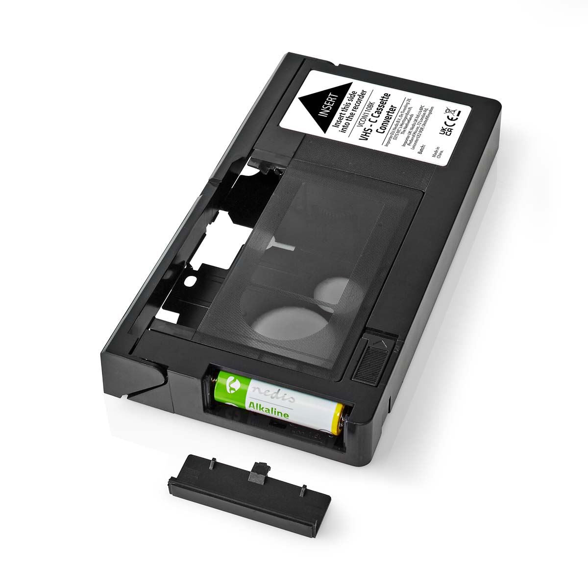 Nedis VHS Converter | Conversion: VHS-C to VHS | Plug and play | Black
