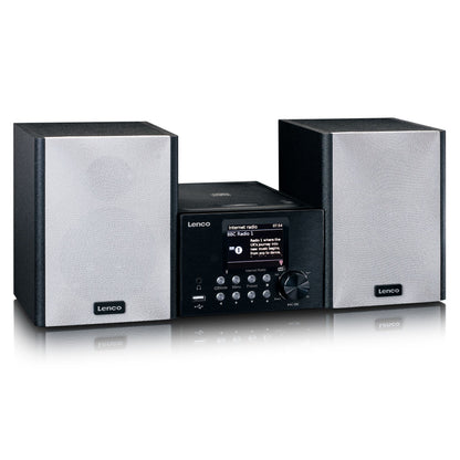 Lenco MC-250BK | Micro Music System | Internet | DAB+ Radio | Bluetooth® Speakers | CD / MP3 | Black
