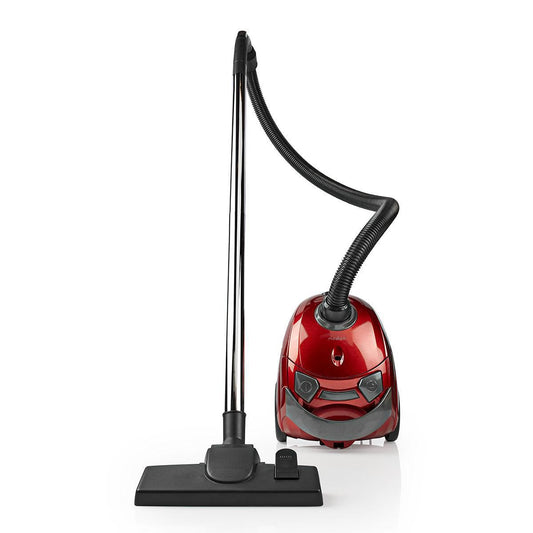 Nedis Vacuum Cleaner | With Bag | 700 W | Dust capacity: 1.5 l | Combi Brush | Action radius: 7 m | Hepa | Anthracite / Red