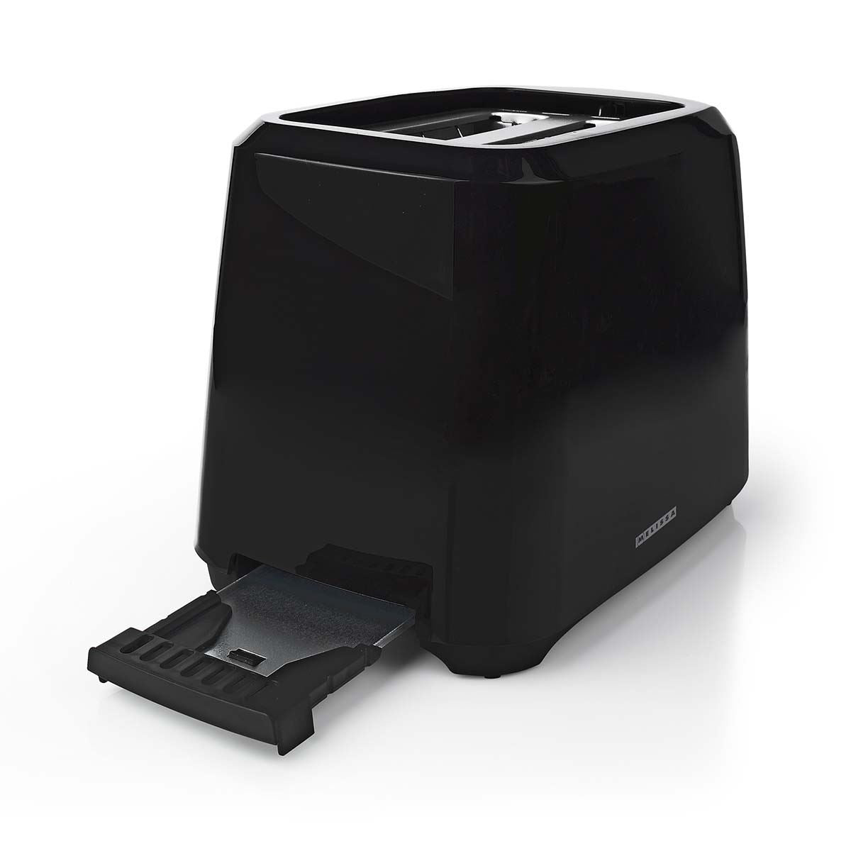 MELISSA 16140149 | Toaster | 2 Slots | 700 W | 6 Browning levels | Removable crumb tray | Cancel function | Black
