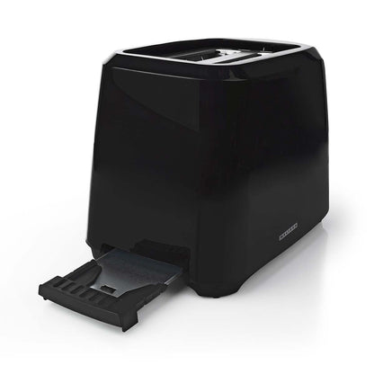 MELISSA 16140149 | Toaster | 2 Slots | 700 W | 6 Browning levels | Removable crumb tray | Cancel function | Black