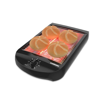 MELISSA Flat Bed Toaster | Removable Crumb Tray | Auto Off | Buzzer | 600W | Black