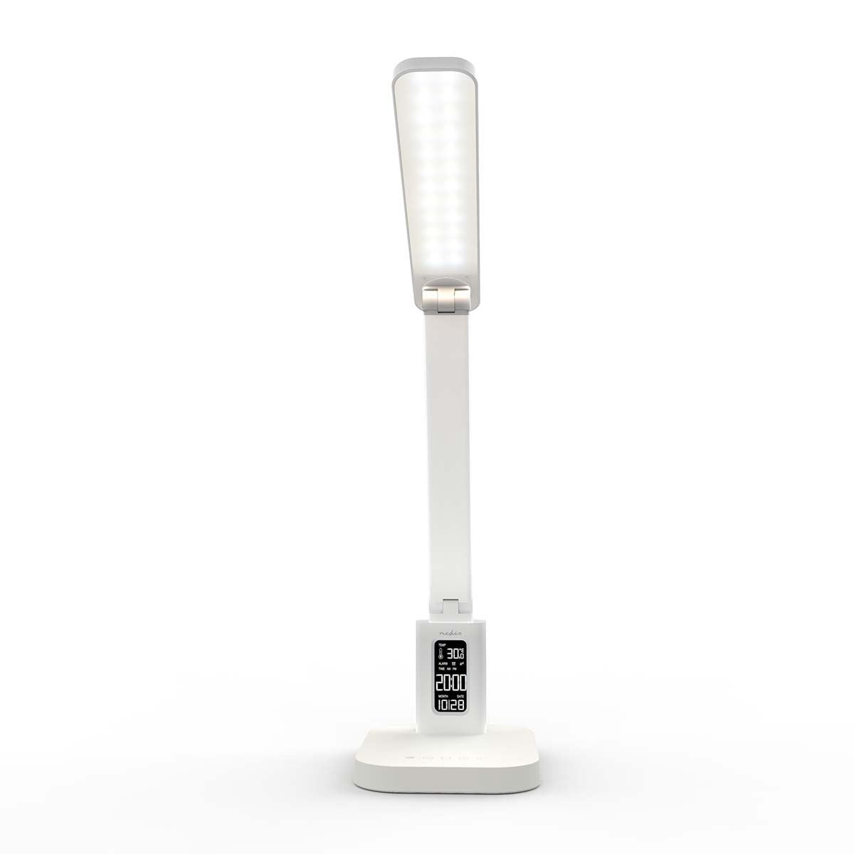 Nedis LTLRC10WT | LED Desk Lamp | Dimmable | 3 Light Modes | 220 lm | Rechargeable | Dimmer - On Product | White