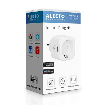 Alecto SMART-PLUG10 Schuko EU Smart Wi-Fi plug 16A 3680W