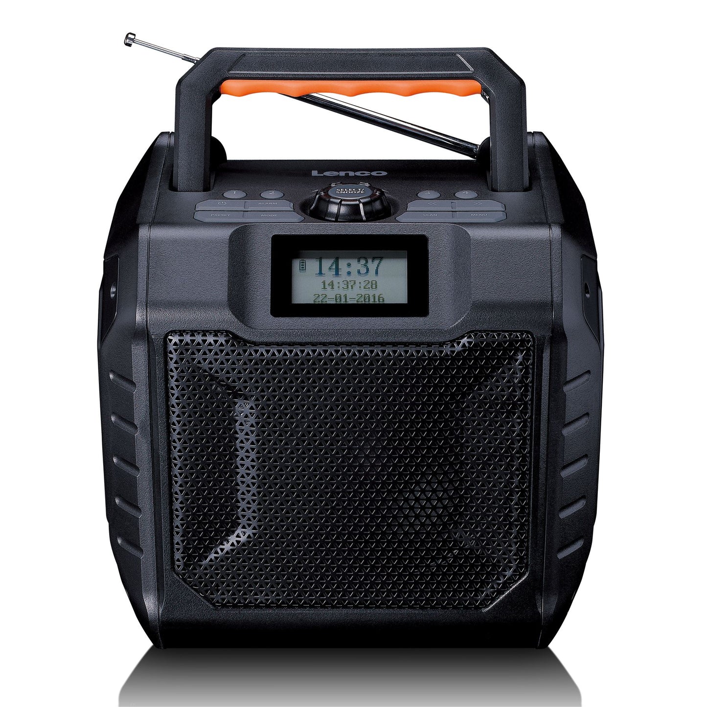 Lenco ODR-160GY | High Power Portable Outdoor Bluetooth® Speaker |  DAB+/FM Radio | IPX5 Water-Resistant | Grey