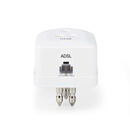 Nedis Telecom Wall Plug | RJ11 | Italy Male | RJ11 Female | White