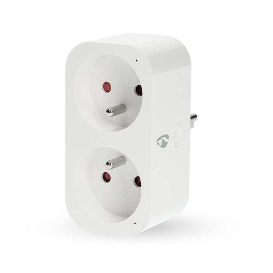 Nedis SmartLife Smart Plug | Wi-Fi | IP21 | Power meter | 3680 W | Type E (CEE 7/6) | 0 - 55 °C | Android™ / IOS | 2-Way | White | 1 pcs