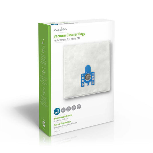 Nedis Vacuum Cleaner Bag | 4 pcs | Synthetic | Most sold for: Miele | White