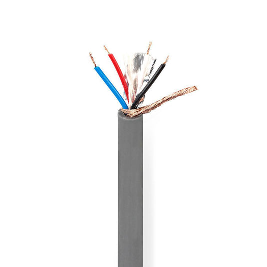 Nedis DMX Cable | 110 Ohm | 10 x 0.10 mm | 100.0 m | Round | PVC | Dark Grey | Reel