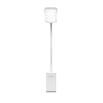 Nedis LTLR10WT | LED Desk Lamp | Dimmable | 1 Light Mode | 90 lm | Rechargeable | Touch Function | White