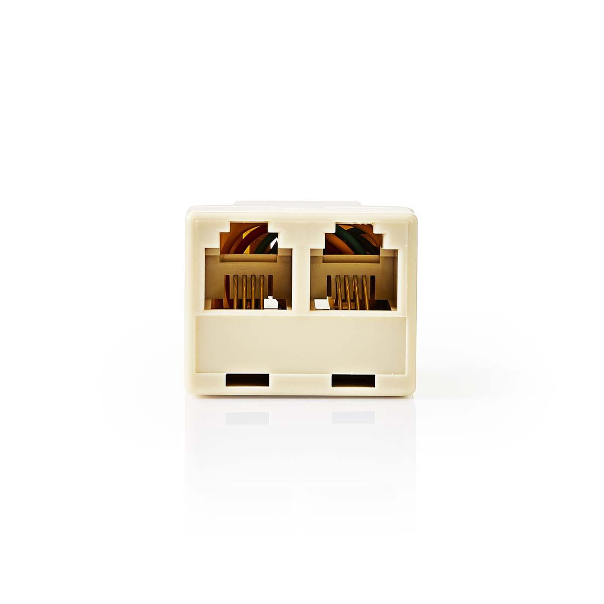 Nedis CTGB90990IV | Telecom Splitter | RJ11 Female | 2x RJ11 (4/6) Female | ABS | Ivory | Box